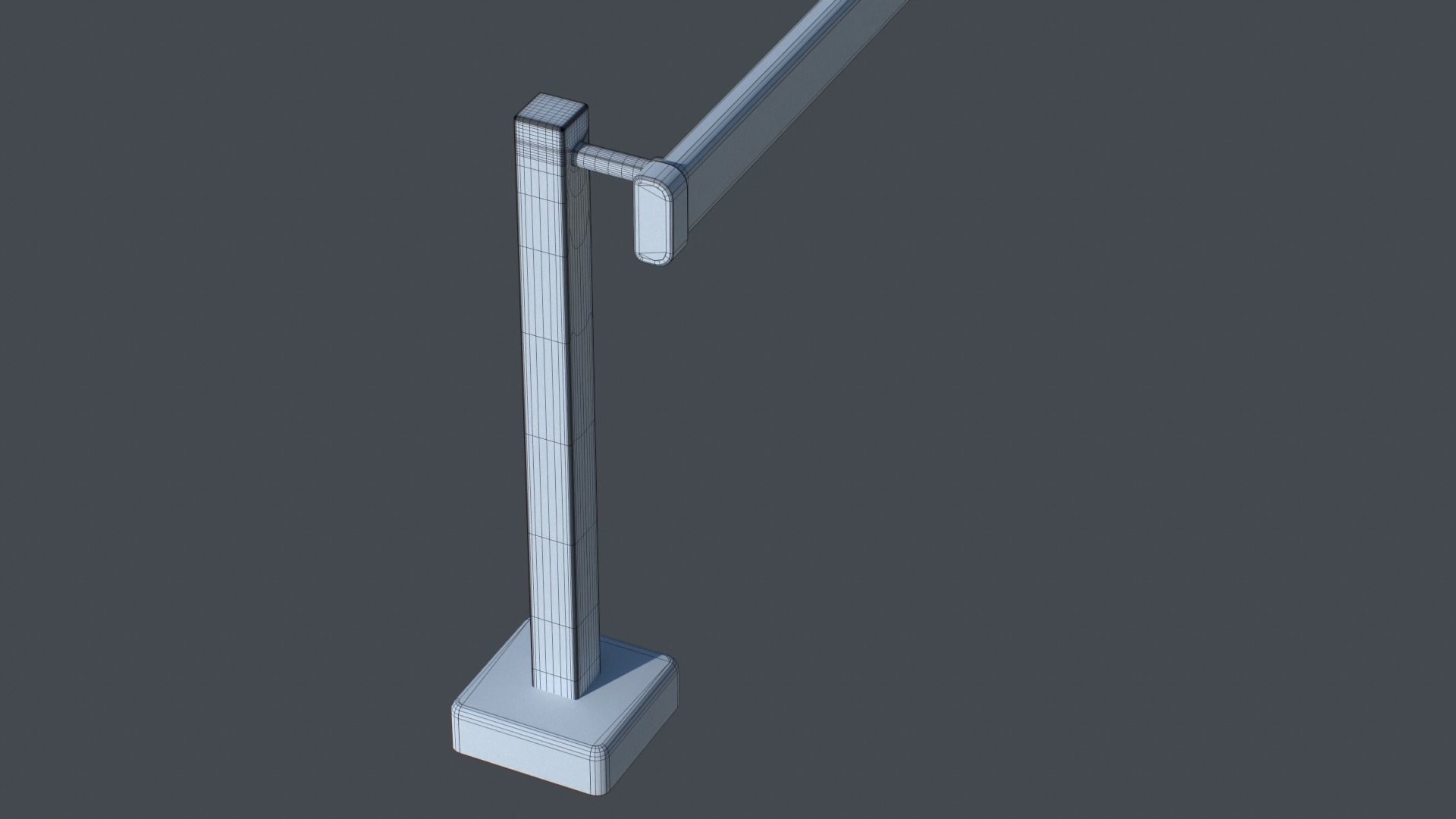 Car Park Barrier Gate Game ready Low-poly 3D model_15