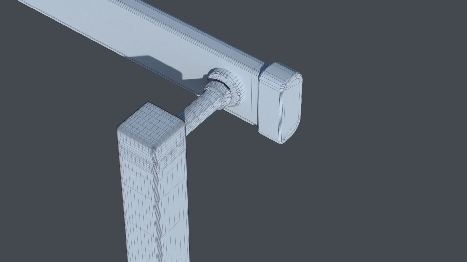 Car Park Barrier Gate Game ready Low-poly 3D model_16