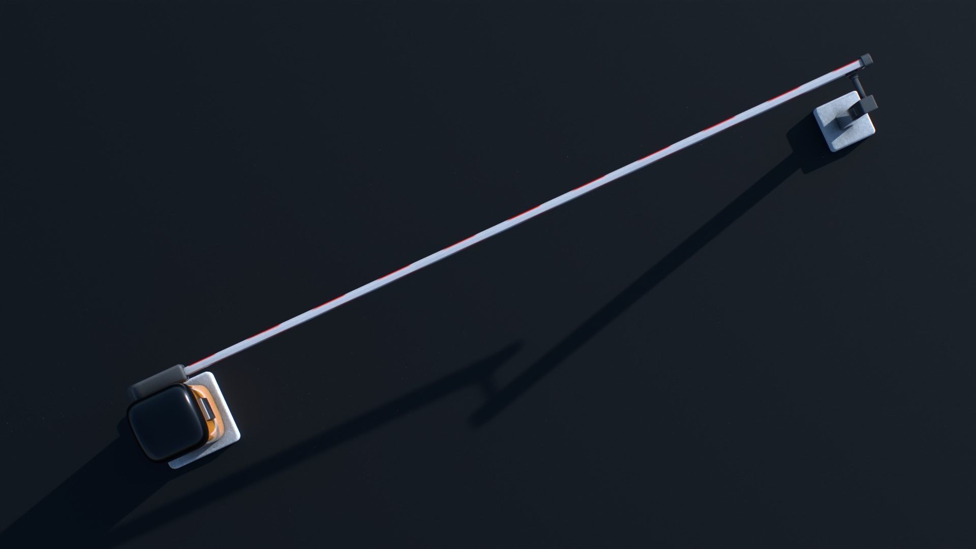 Car Park Barrier Gate Game ready Low-poly 3D model_6