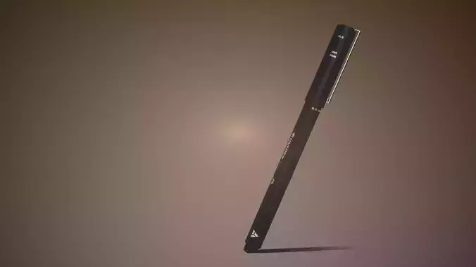 rapid pen Low-poly 3D model