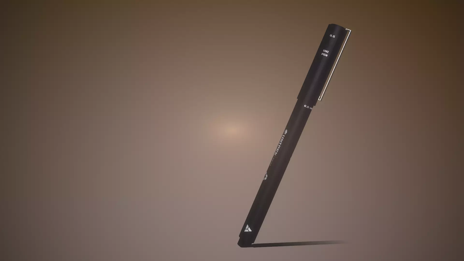 rapid pen Low-poly 3D model