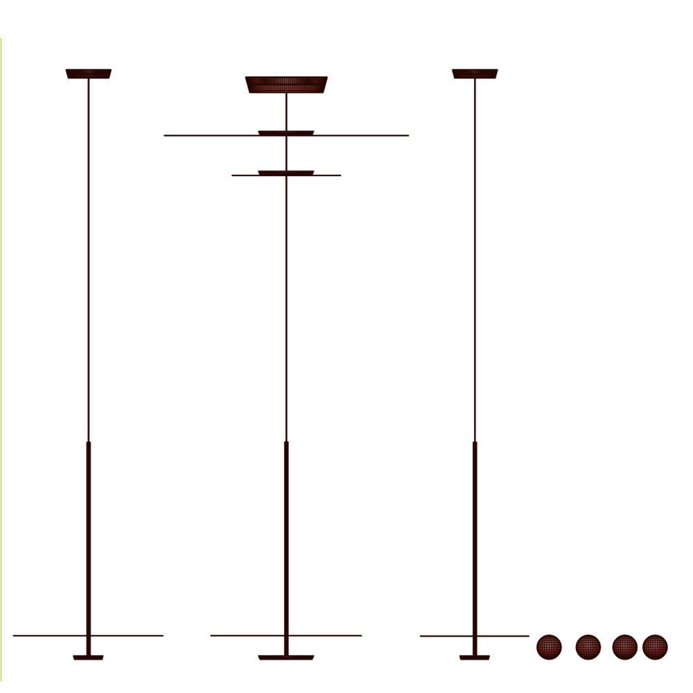 Flat Hanging Lamp by Vibia 3D model_2