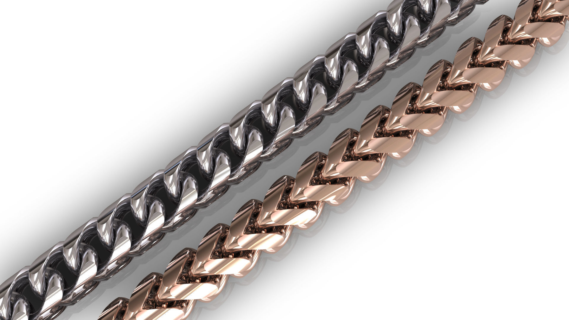 Chain Bracelets 26 3D print model_2