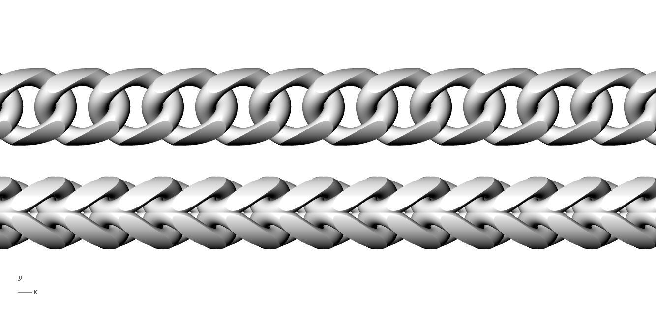 Chain Bracelets 26 3D print model_3