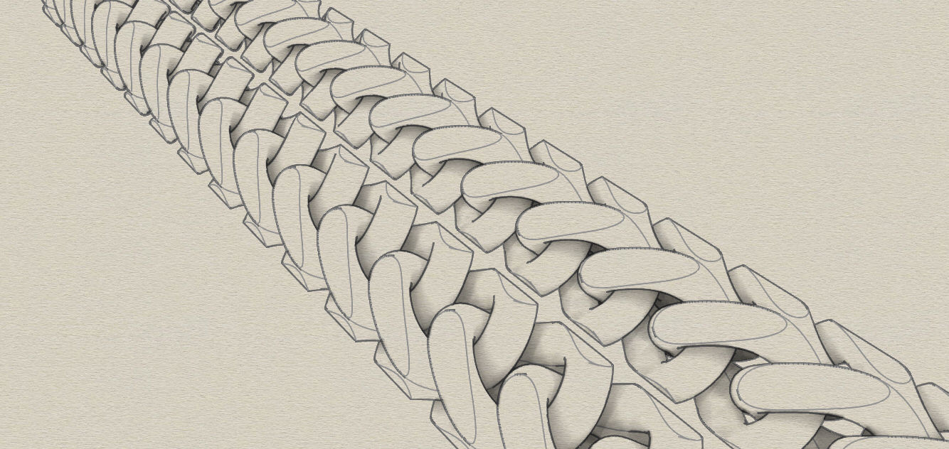 Chain Bracelets 26 3D print model_13