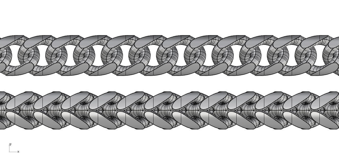 Chain Bracelets 26 3D print model_4