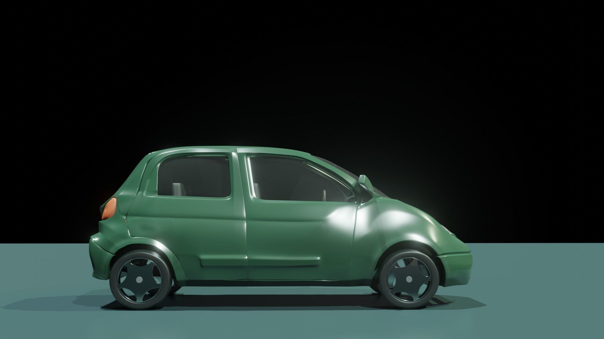 Advanced Car Rigged For Blender  Low-poly 3D model_3