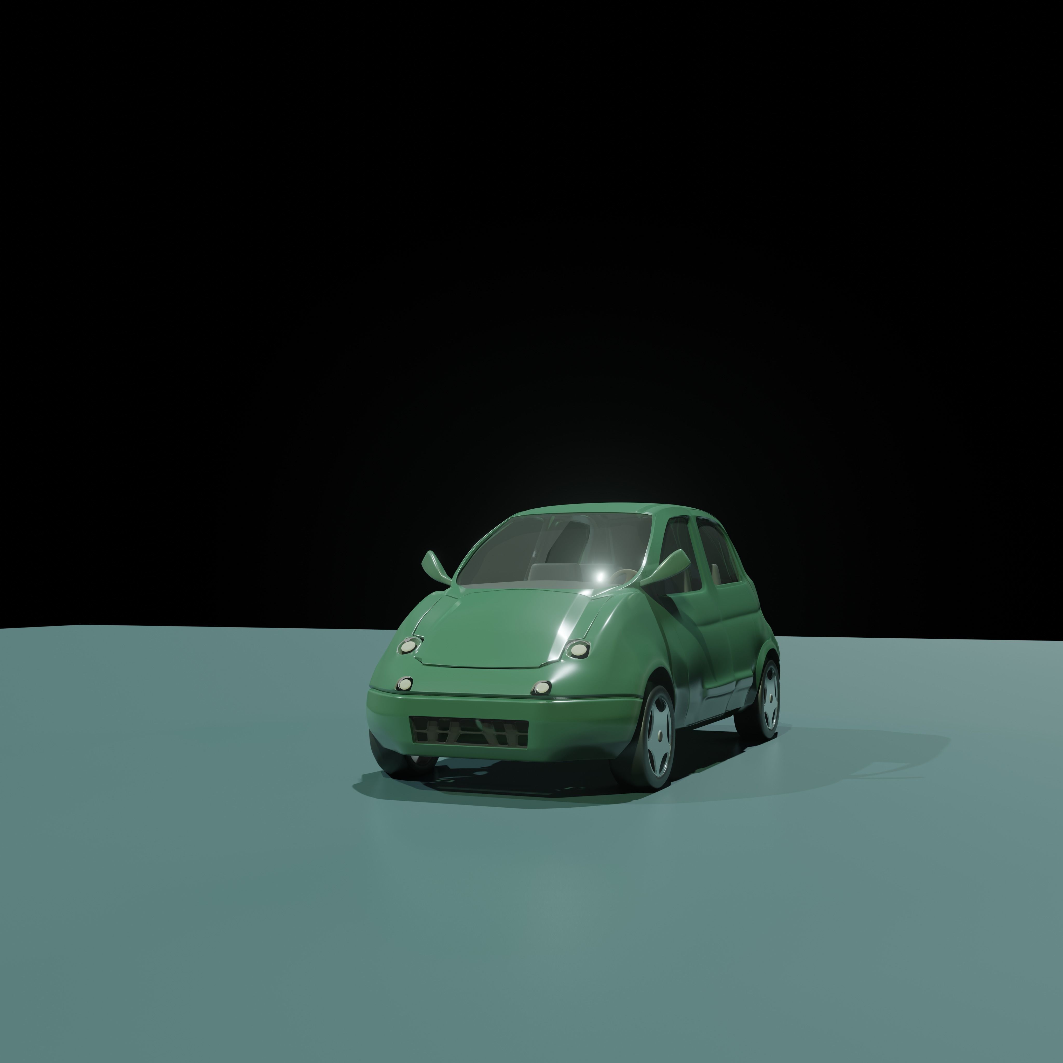 Advanced Car Rigged For Blender  Low-poly 3D model_2