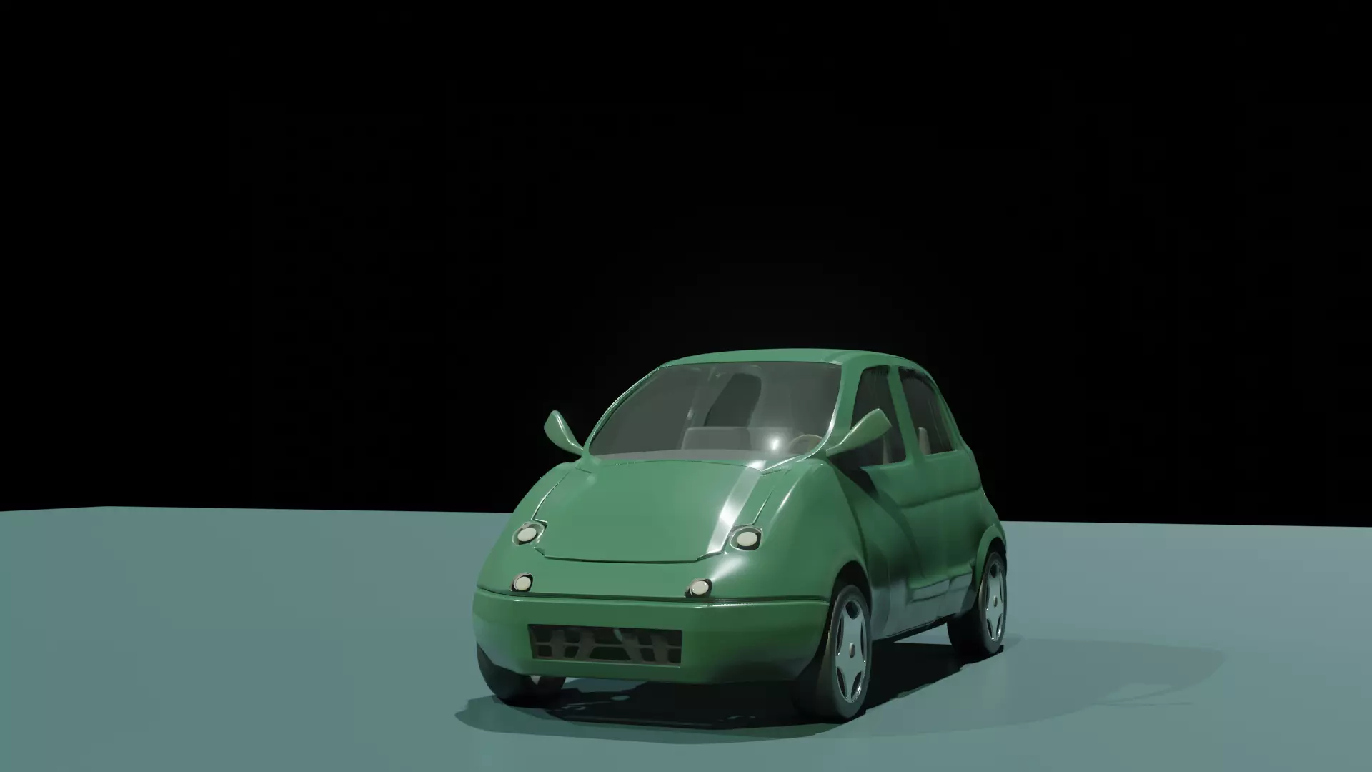 Advanced Car Rigged For Blender  Low-poly 3D model_0