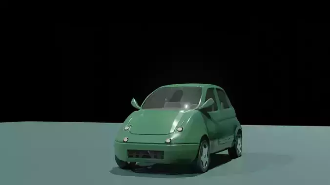 Advanced Car Rigged For Blender  Low-poly 3D model