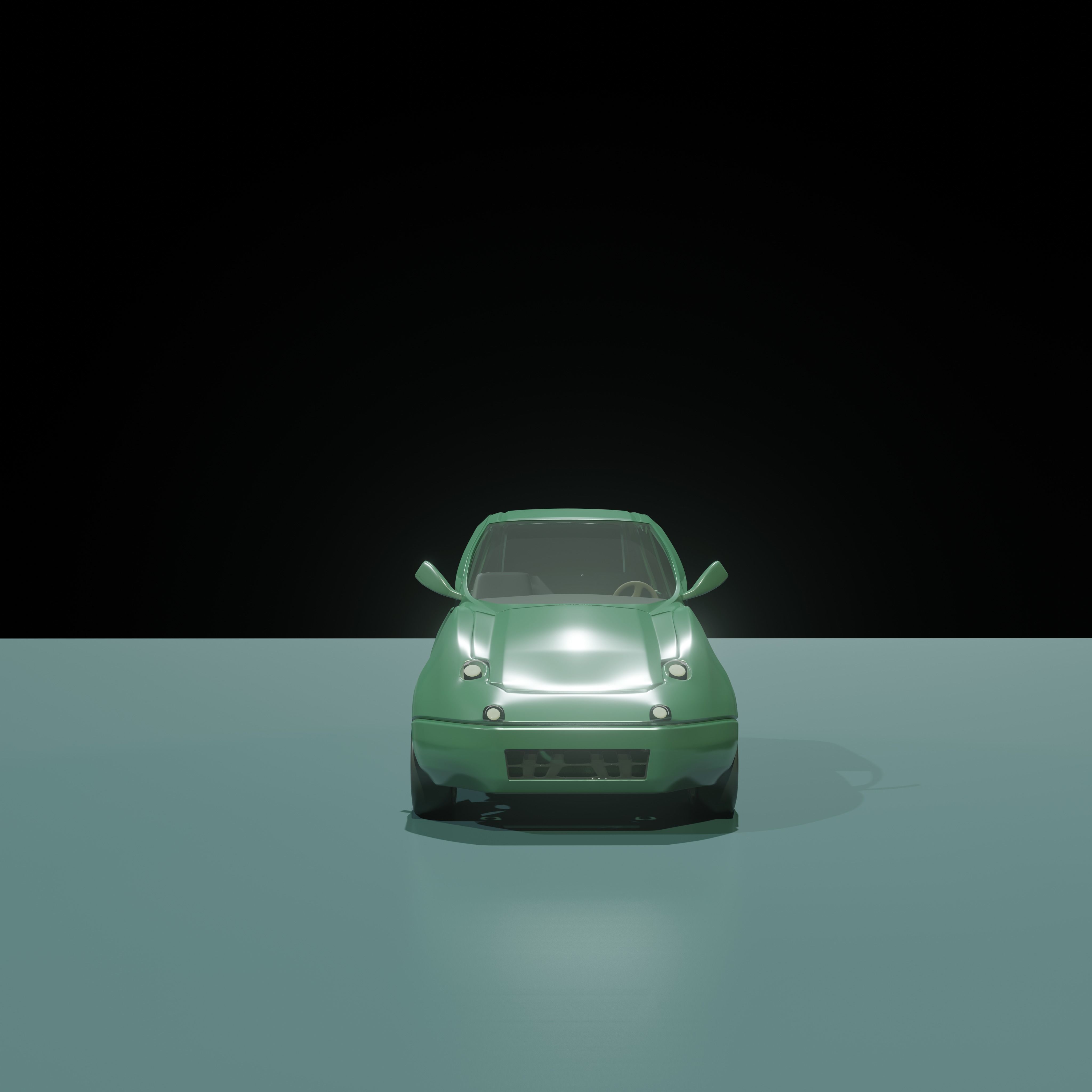 Advanced Car Rigged For Blender  Low-poly 3D model_6
