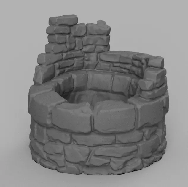 Puit de pierre 3D print model