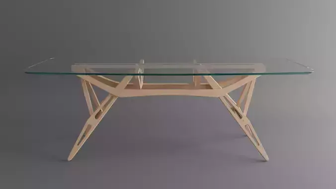 Table - Wood and Glass