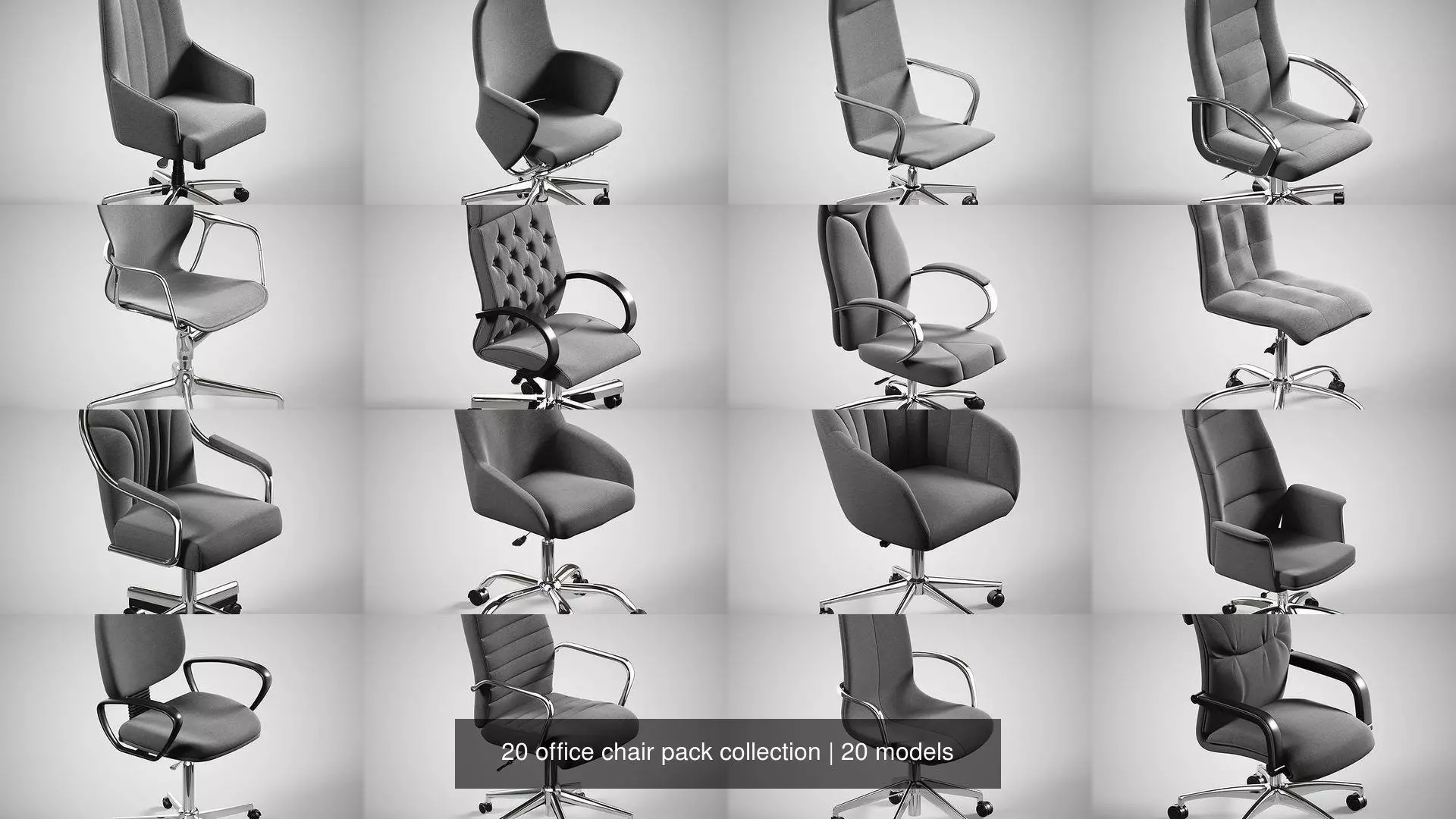 20 office chair pack collection _1