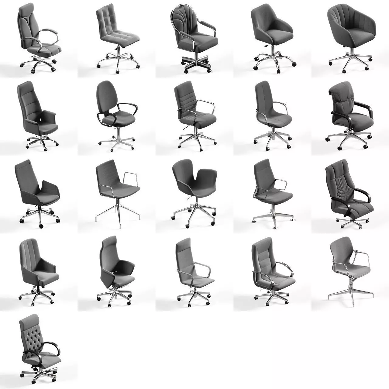 20 office chair pack collection _0