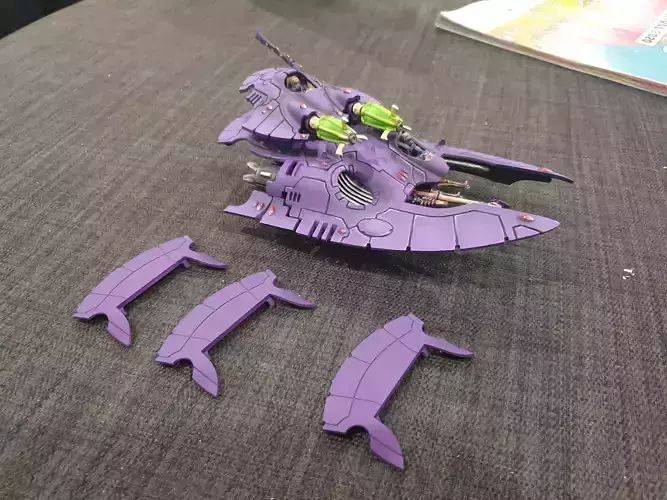 Grav Tank Rear Fin 3D print model