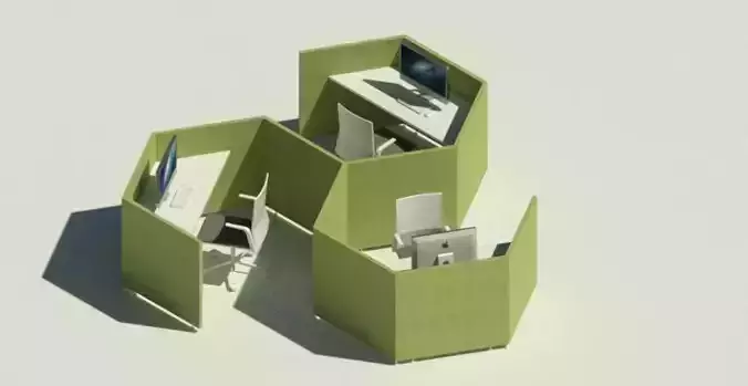 revit workstation kit  3D model