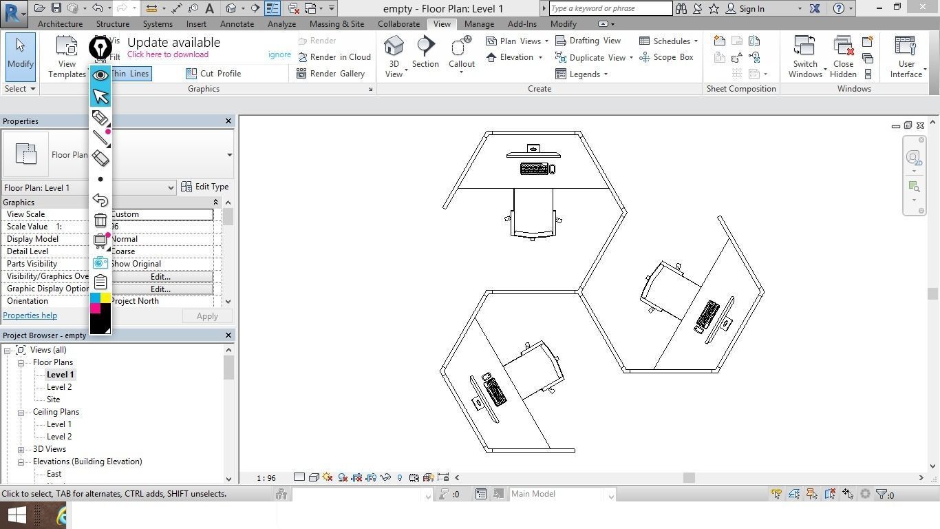 revit workstation kit  3D model_3