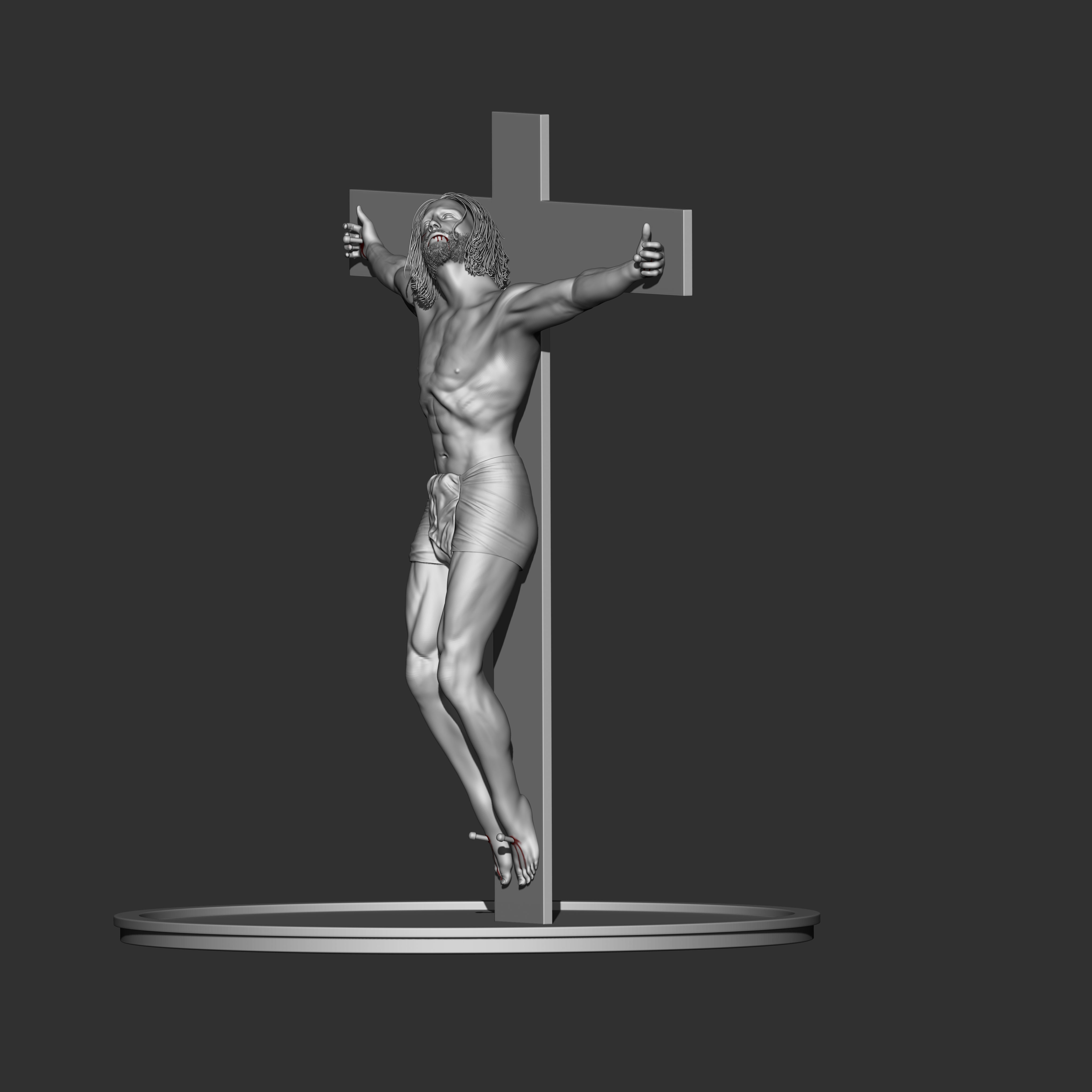 JESUS CHRIST SCUPTURE 3D print model_2