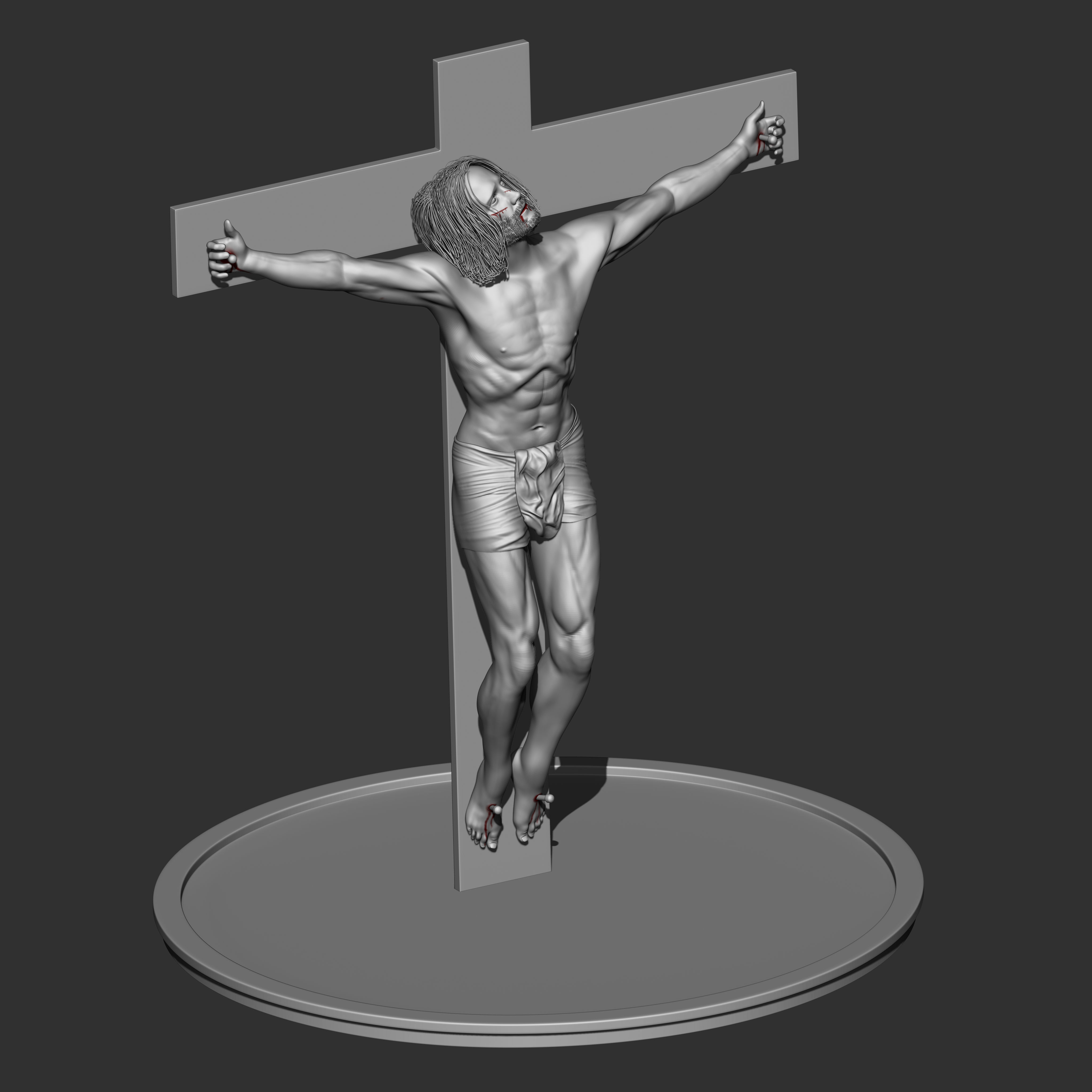 JESUS CHRIST SCUPTURE 3D print model_3