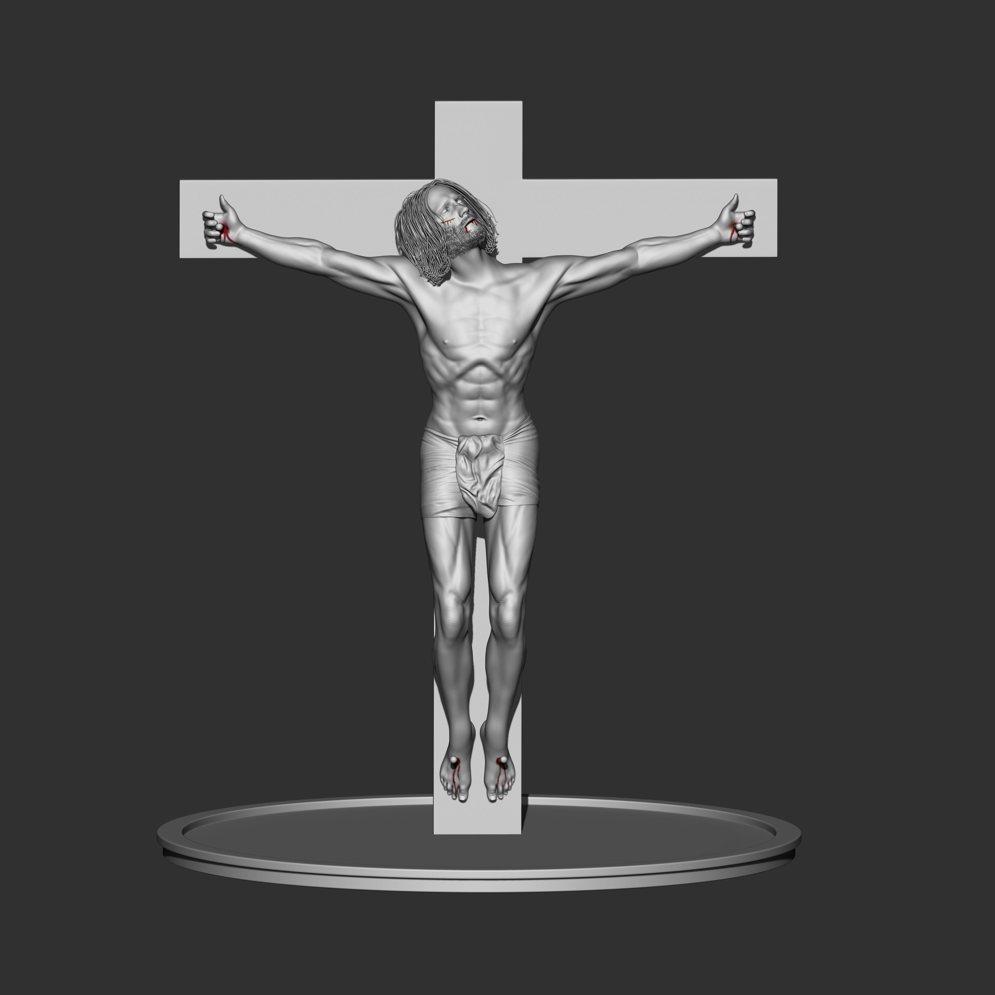 JESUS CHRIST SCUPTURE 3D print model_1