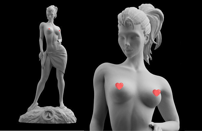 Overwatch Widowmaker Pinup Statue Sculpt Sexy 3D printing 3D print model