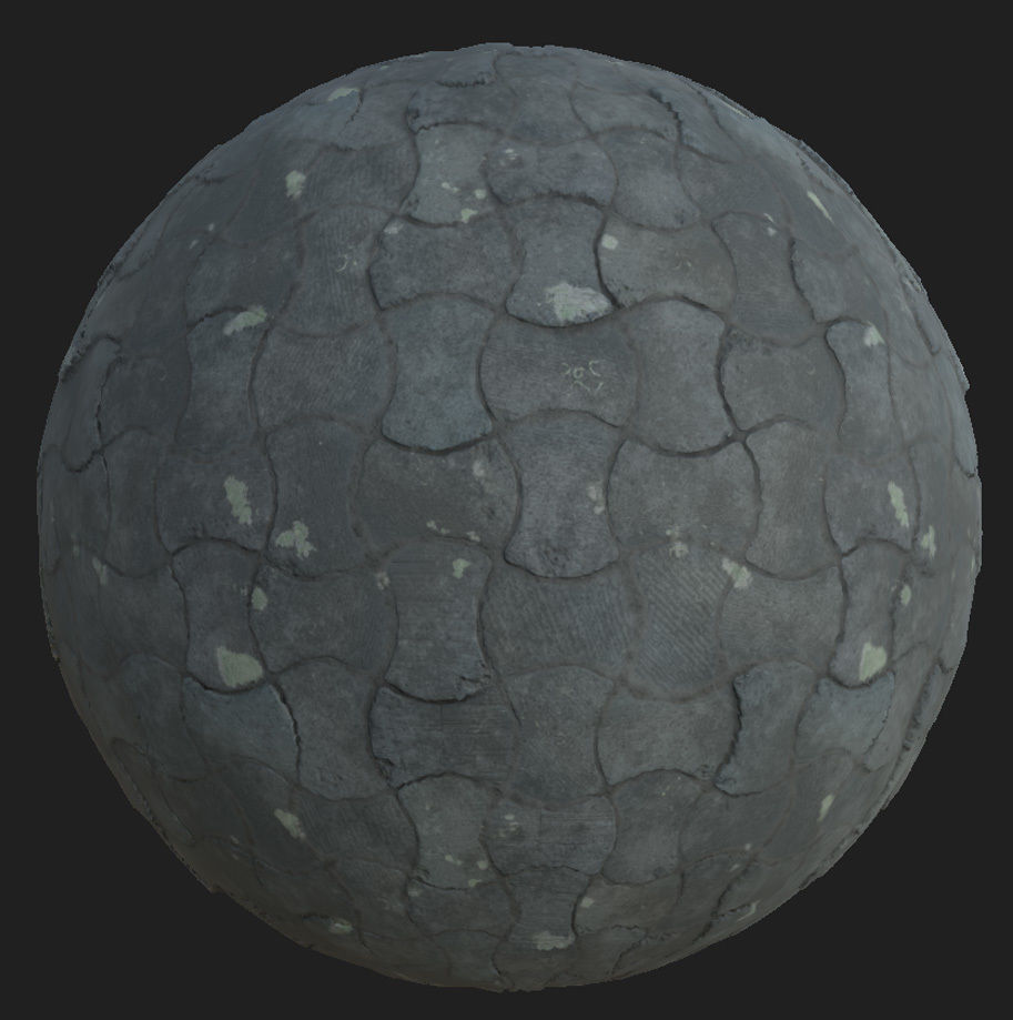 Sidewalk stone ball Texture_4
