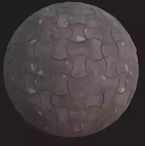 Sidewalk stone ball Texture