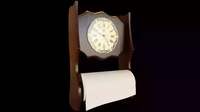 Paper Towel Kitchen Clock