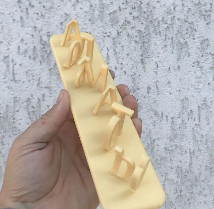 Two Words Ambigram 3D print model