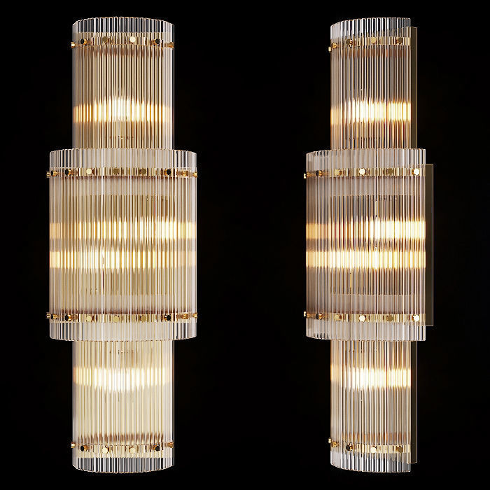 Restoration Hardware Exclusive Wall light set 01 3D model_3