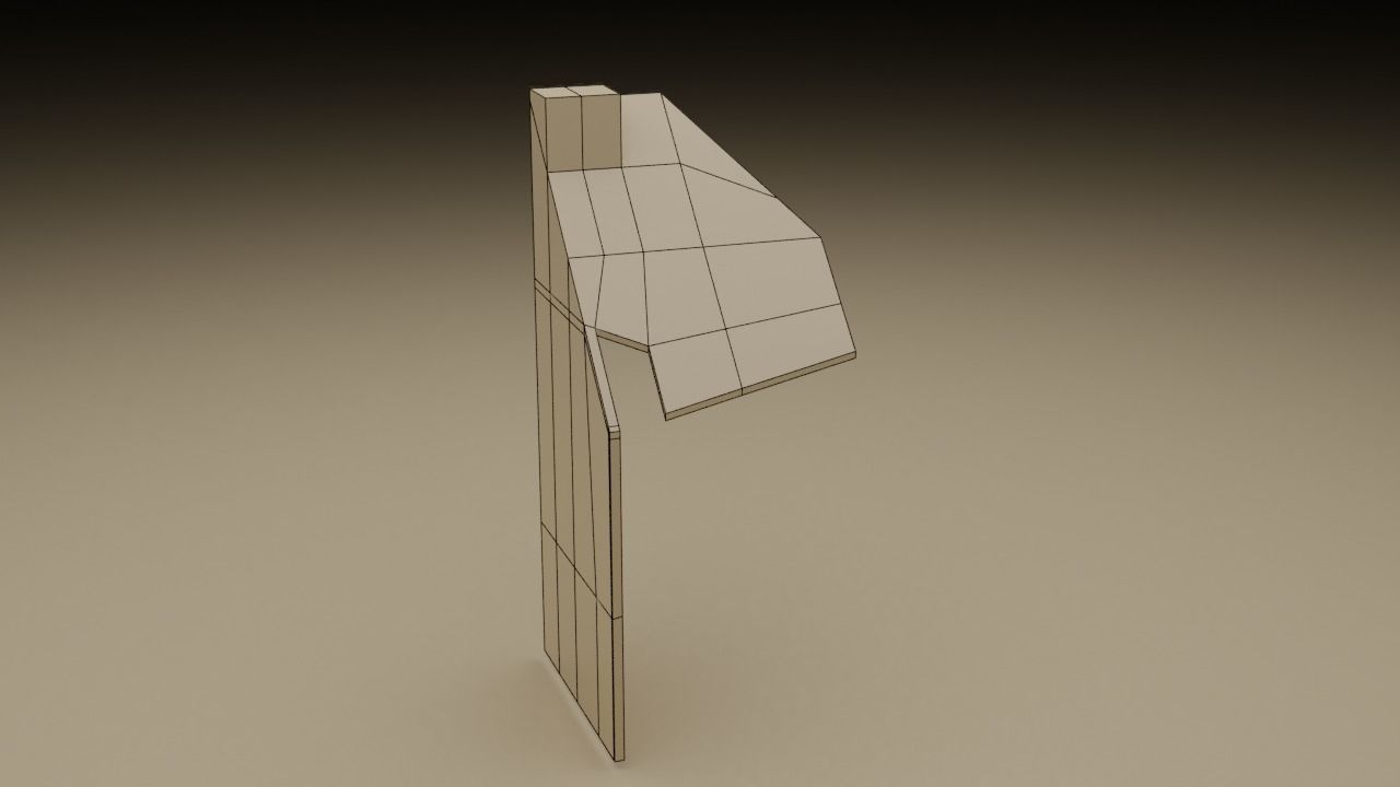 F16 Right Auxiliary Pedestal 3D model_3