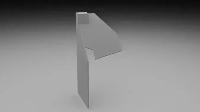 F16 Right Auxiliary Pedestal 3D model