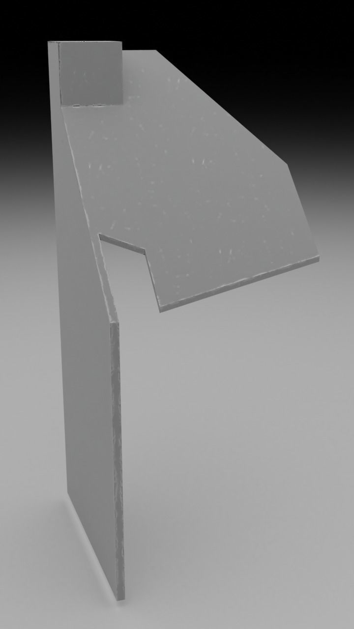 F16 Right Auxiliary Pedestal 3D model_6