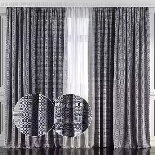 Curtain Set 136 3D model