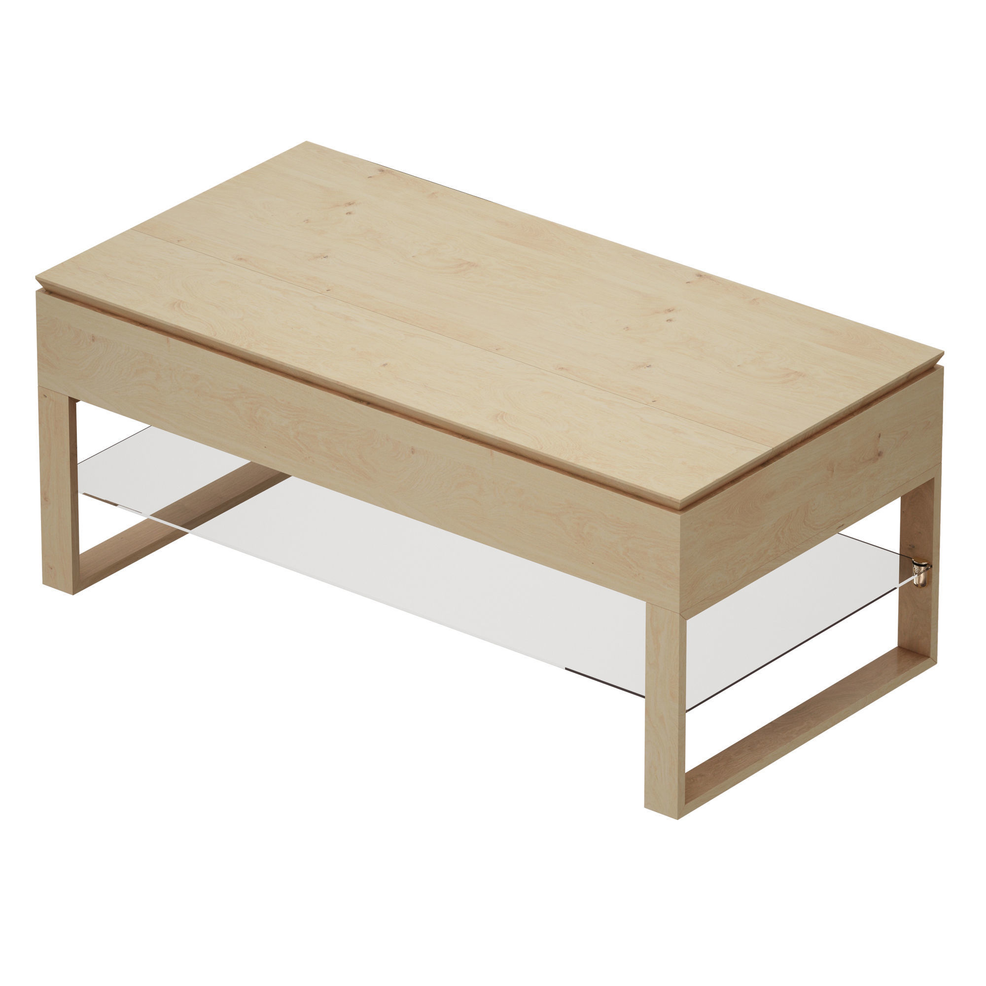 Falster Lift-Top Coffee Table Crate and Barrel 3D model_4