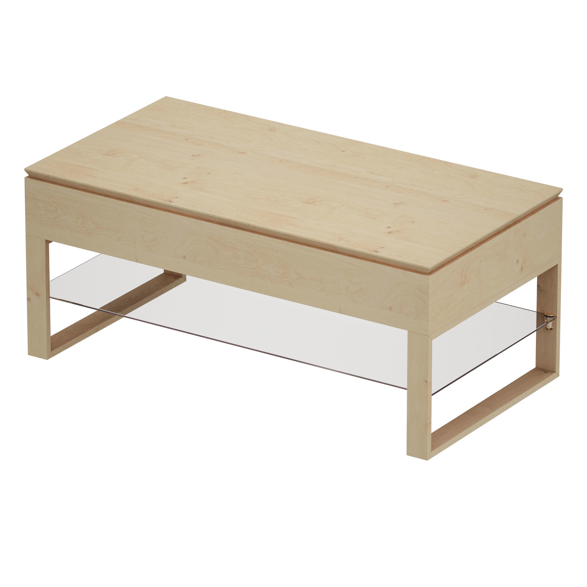 Falster Lift-Top Coffee Table Crate and Barrel 3D model_7