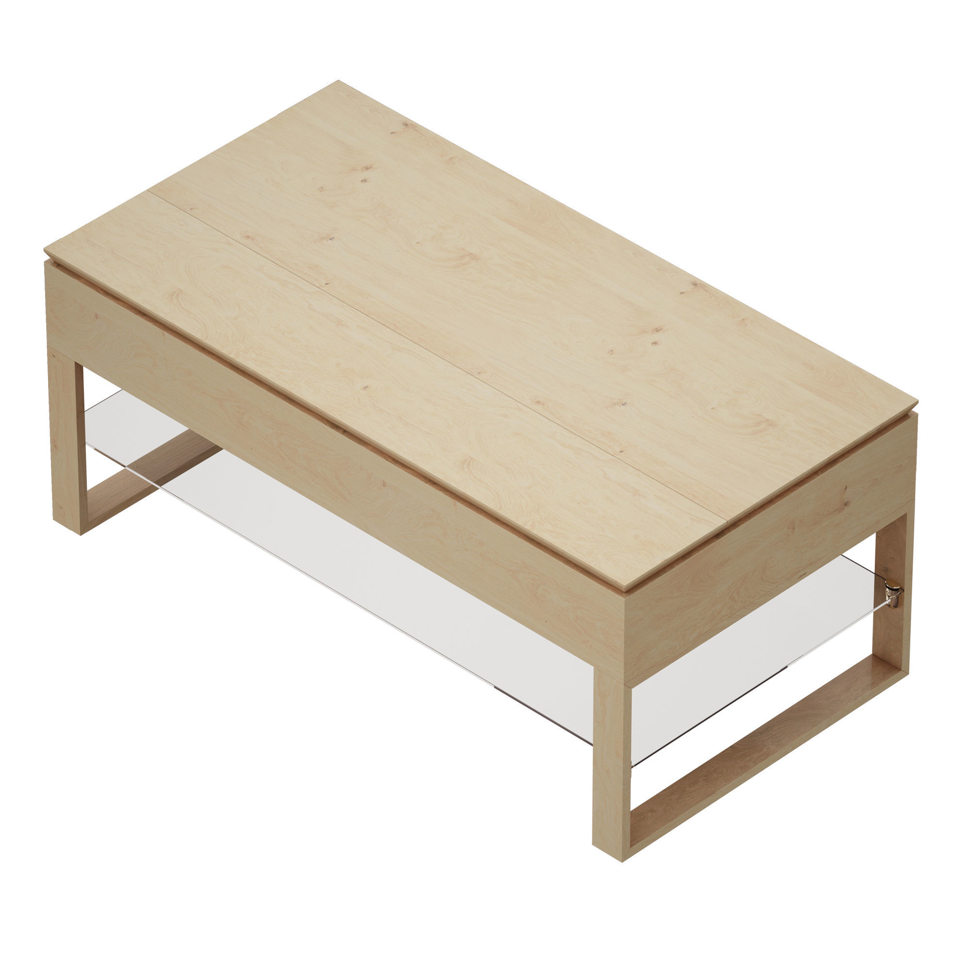Falster Lift-Top Coffee Table Crate and Barrel 3D model_5