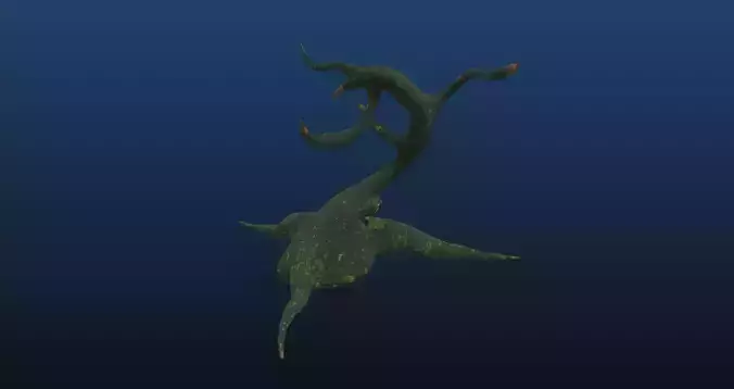 Large old spooky tree game asset