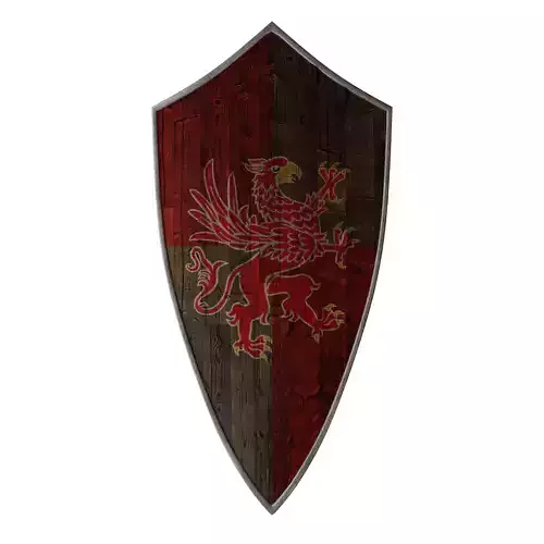 Medieval Shield - Low Poly