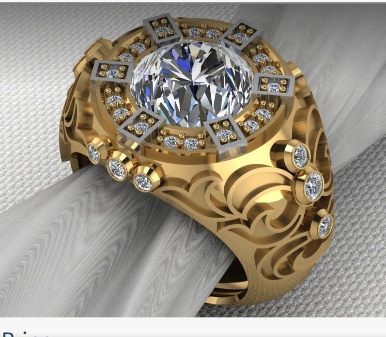 ring men 3D print model_2