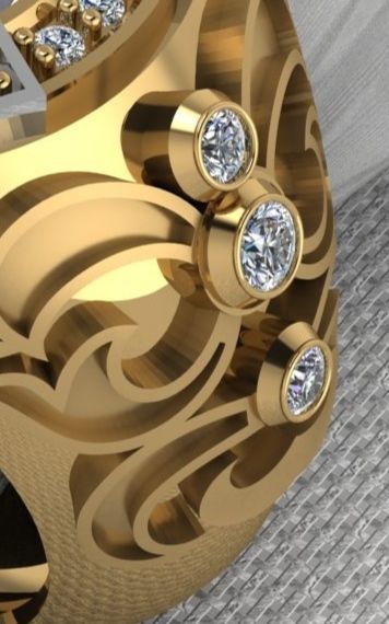 ring men 3D print model_6