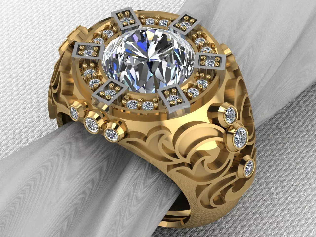 ring men 3D print model_0