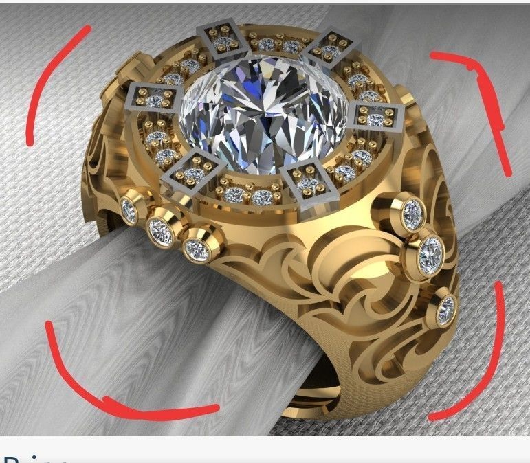 ring men 3D print model_3