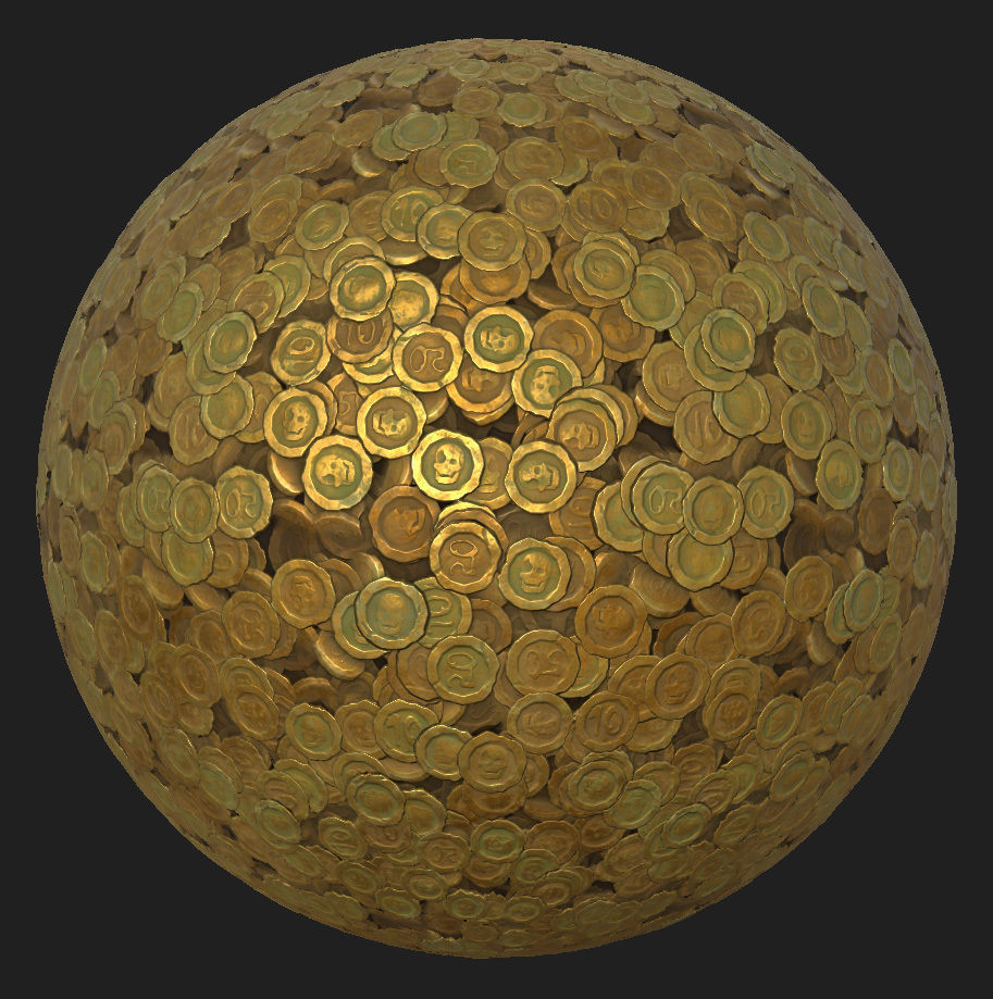 Stylized Coins Texture_4