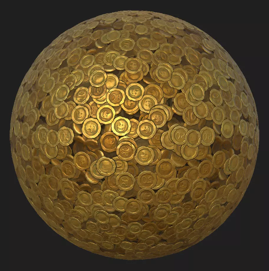Stylized Coins Texture_0