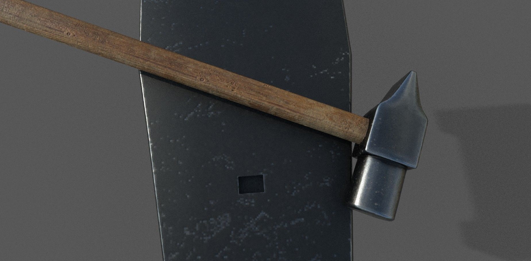 Medieval Craftsman Tools  Low-poly 3D model_3