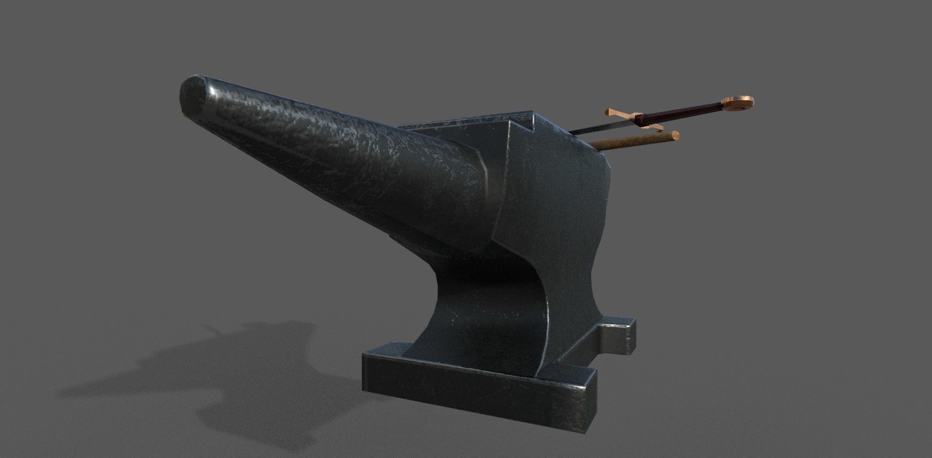 Medieval Craftsman Tools  Low-poly 3D model_6