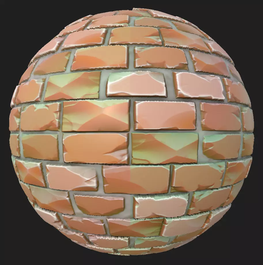Stylized Bricks Wall Texture_0