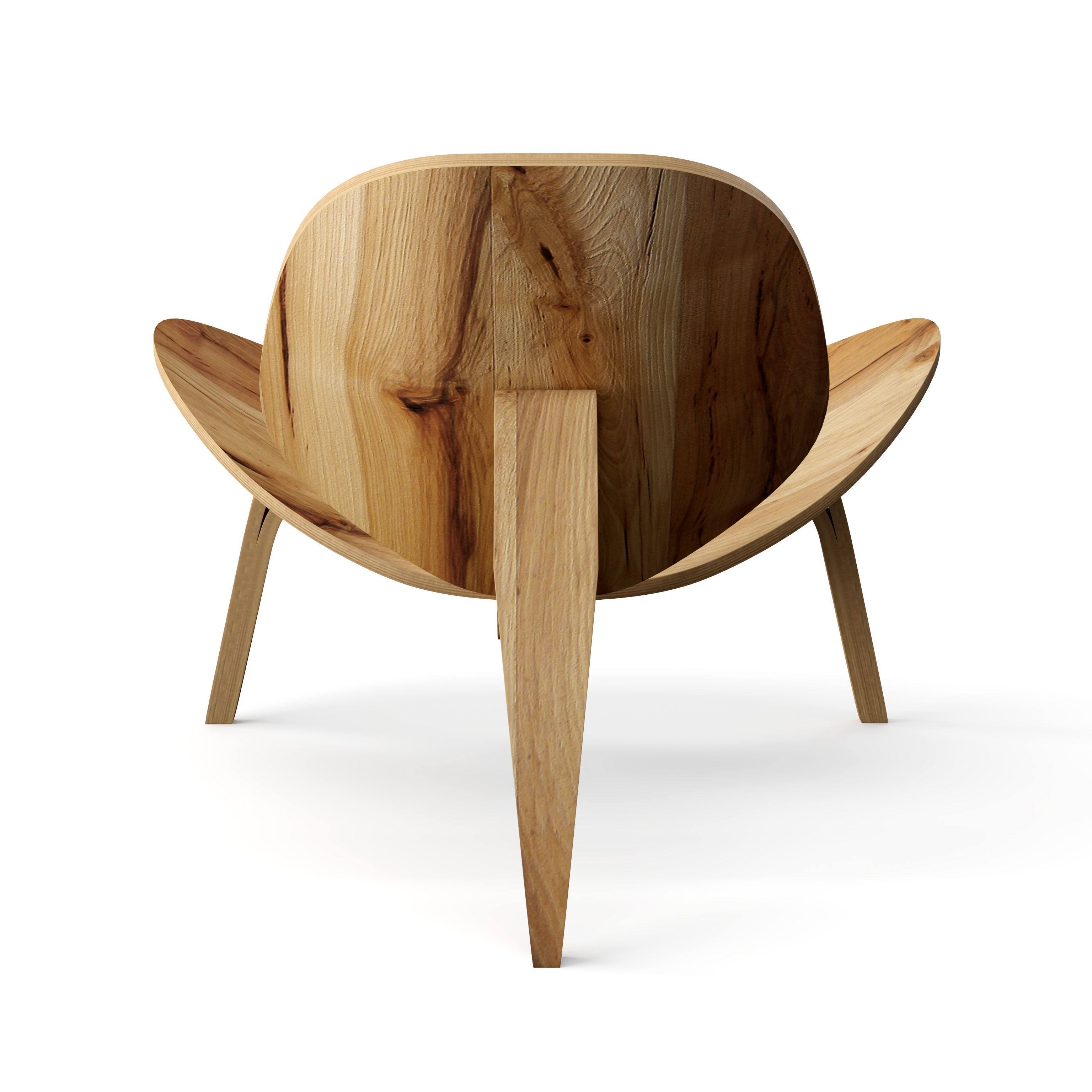 Shell Chair CH07 3D model_7